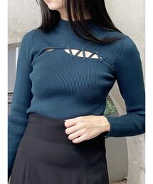 MURUA | レースアップリブニット(ニット/セーター)