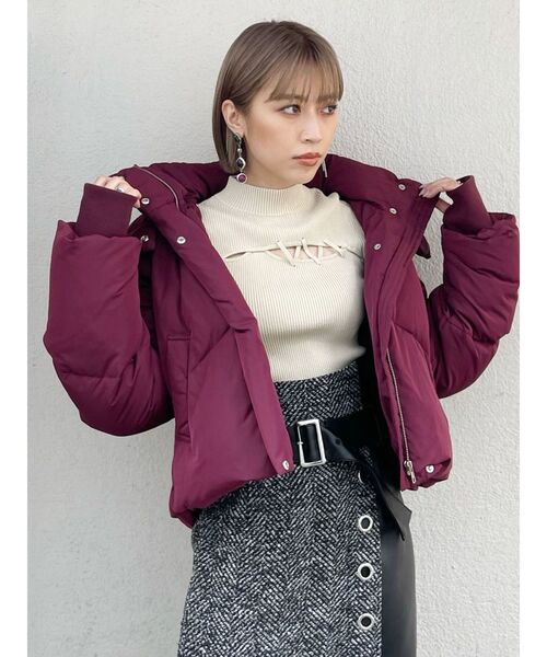 MURUA（ムルーア）の「レースアップリブニット（ニット/セーター・レディース・ブラック/ブルー/グリーン/アイボリー・FREE）」の19枚目の写真