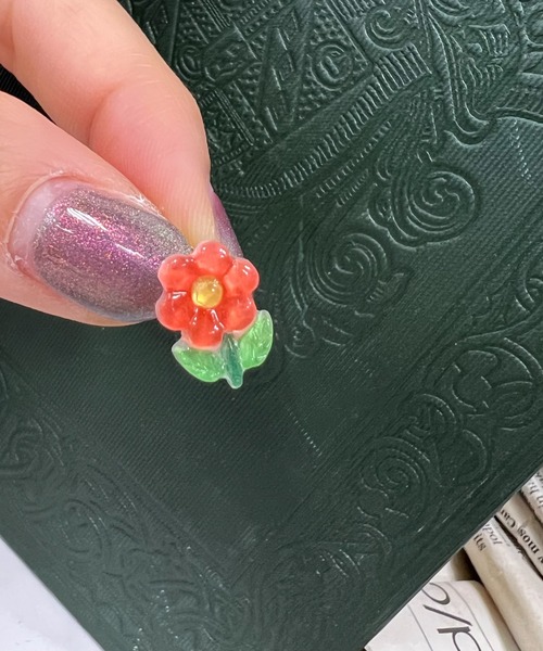 VICKY（ビッキー）の「【KOREAN ITEM】フラワービーズピアス（ピアス（両耳用）・レディース・ホワイト/レッド/イエロー/パープル・FREE）」の5枚目の写真