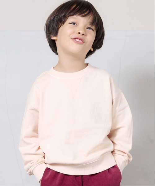 BIG FIELD（ビッグフィールド）の「ピグメントスウェット（80～150cm）（スウェット・キッズ・ブルー/オフホワイト/パープル/グリーン/ブラック/マスタード・110/120/130/100/150/140/80/90/95）」の8枚目の写真
