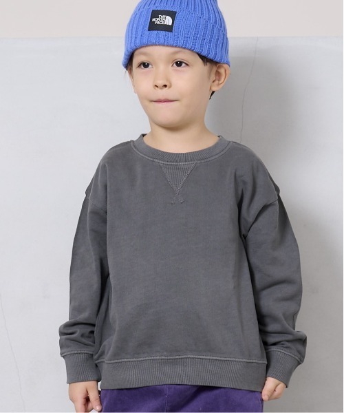 BIG FIELD（ビッグフィールド）の「ピグメントスウェット（80～150cm）（スウェット・キッズ・ブルー/オフホワイト/パープル/グリーン/ブラック/マスタード・110/120/130/100/150/140/80/90/95）」の13枚目の写真