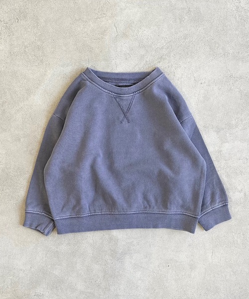 BIG FIELD（ビッグフィールド）の「ピグメントスウェット（80～150cm）（スウェット・キッズ・ブルー/オフホワイト/パープル/グリーン/ブラック/マスタード・110/120/130/100/150/140/80/90/95）」の22枚目の写真