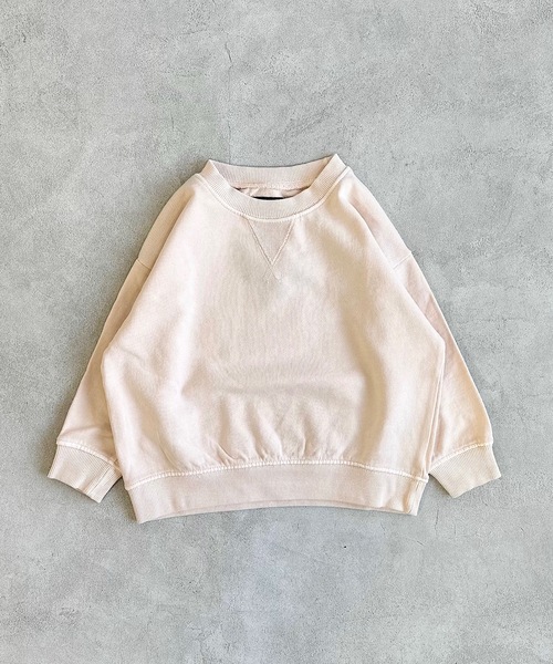 BIG FIELD（ビッグフィールド）の「ピグメントスウェット（80～150cm）（スウェット・キッズ・ブルー/オフホワイト/パープル/グリーン/ブラック/マスタード・110/120/130/100/150/140/80/90/95）」の7枚目の写真