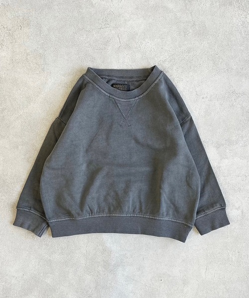 BIG FIELD（ビッグフィールド）の「ピグメントスウェット（80～150cm）（スウェット・キッズ・ブルー/オフホワイト/パープル/グリーン/ブラック/マスタード・110/120/130/100/150/140/80/90/95）」の12枚目の写真