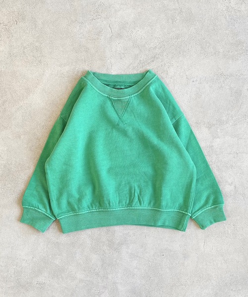 BIG FIELD（ビッグフィールド）の「ピグメントスウェット（80～150cm）（スウェット・キッズ・ブルー/オフホワイト/パープル/グリーン/ブラック/マスタード・110/120/130/100/150/140/80/90/95）」の17枚目の写真