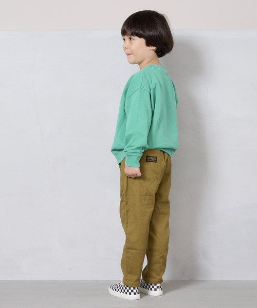 BIG FIELD（ビッグフィールド）の「ピグメントスウェット（80～150cm）（スウェット・キッズ・ブルー/オフホワイト/パープル/グリーン/ブラック/マスタード・110/120/130/100/150/140/80/90/95）」の21枚目の写真