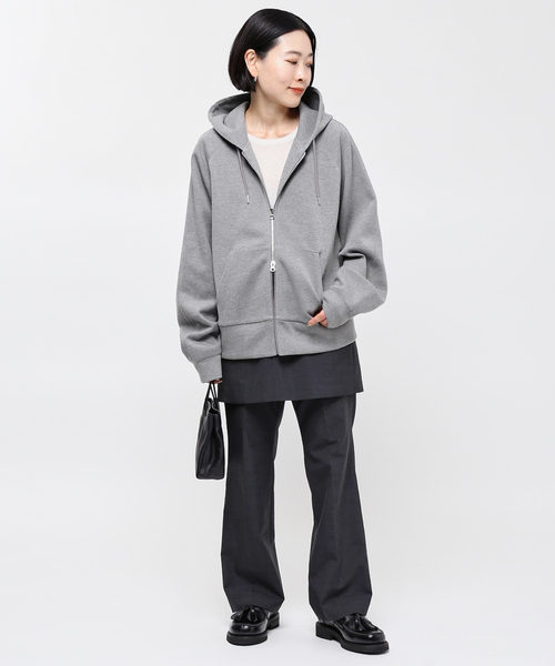 AP STUDIO（エーピーストゥディオ）の「Bonding minimal Parker（パーカー・レディース・チャコールグレー・FREE）」の4枚目の写真