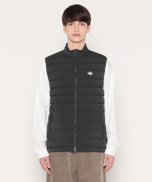 DANTON(ダントン)の「MEN'S STRETCH NYLON MIDDLE DOWN STAND COLLAR VEST(ダウンベスト・メンズ・チャコール/ブラック/グレイッシュベージュ/ブラウン/カーキ・XS/M/S/L/XL/XXL)」の7枚目の写真
