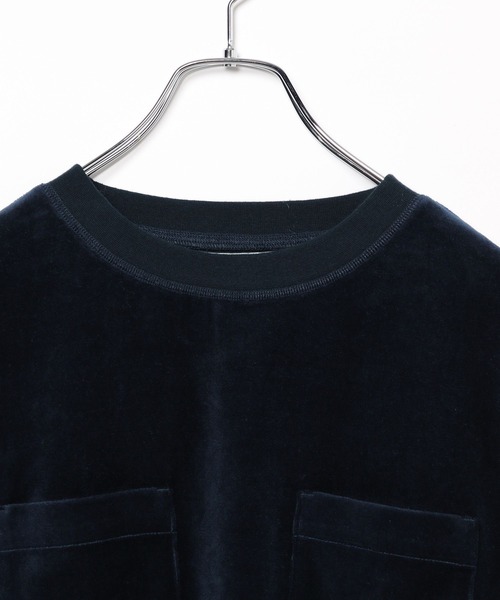 niko and...（ニコアンド）の「[MODE NORM CORE(モードノームコア)]ベロアミリタリモックネックプルオーバー（その他トップス・レディース・ネイビー/ライトグレー/ピンク・MEDIUM/LARGE）」の12枚目の写真