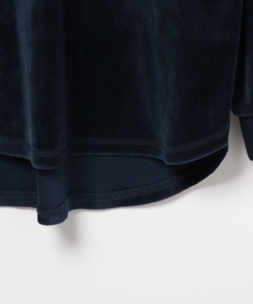 niko and...（ニコアンド）の「[MODE NORM CORE(モードノームコア)]ベロアミリタリモックネックプルオーバー（その他トップス・レディース・ネイビー/ライトグレー/ピンク・MEDIUM/LARGE）」の16枚目の写真