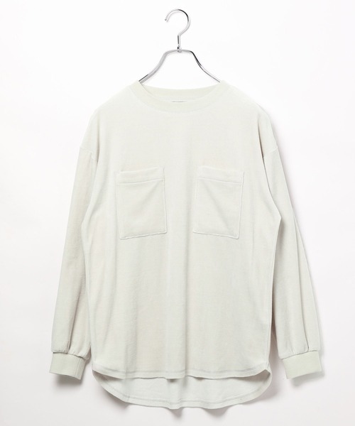 niko and...（ニコアンド）の「[MODE NORM CORE(モードノームコア)]ベロアミリタリモックネックプルオーバー（その他トップス・レディース・ネイビー/ライトグレー/ピンク・MEDIUM/LARGE）」の18枚目の写真