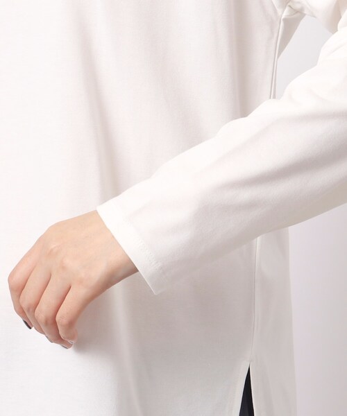 grove（グローブ）の「ベーシックロンT（Tシャツ/カットソー・レディース・ナチュラル/オフホワイト/チャコールグレー・03/04/05/01/02）」の20枚目の写真