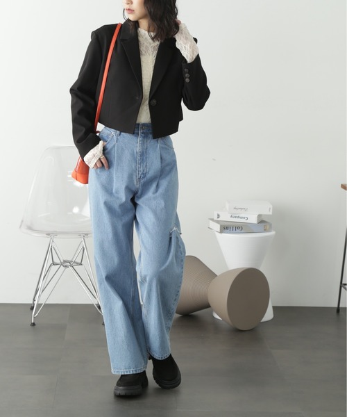 FREE'S MART(フリーズマート)の「レースハイネックシアーインナー(Tシャツ/カットソー・レディース・ブラック/オフホワイト・FREE)」の19枚目の写真