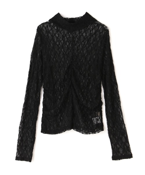 FREE'S MART(フリーズマート)の「レースハイネックシアーインナー(Tシャツ/カットソー・レディース・ブラック/オフホワイト・FREE)」の21枚目の写真