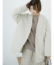 Samansa Mos2 blue | マルチスタイル着流しコート(その他アウター)