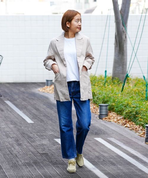 roial（ロイアル）の「JACKET/ROIAL(ロイアル)リネンジャケット（テーラードジャケット・レディース・ブラック/ナチュラル・MEDIUM/SMALL）」の14枚目の写真