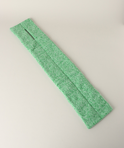 CONTROL FREAK / CTFK（コントロールフリーク）の「【CONTROL FREAK/コントロールフリーク】ブークレーダウンフ風マフラー（マフラー・レディース・グリーン/ホワイト・FREE）」の4枚目の写真