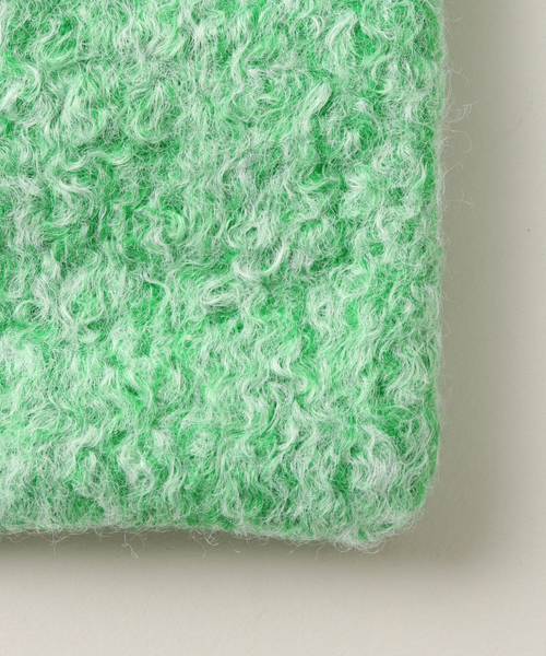 CONTROL FREAK / CTFK（コントロールフリーク）の「【CONTROL FREAK/コントロールフリーク】ブークレーダウンフ風マフラー（マフラー・レディース・グリーン/ホワイト・FREE）」の5枚目の写真