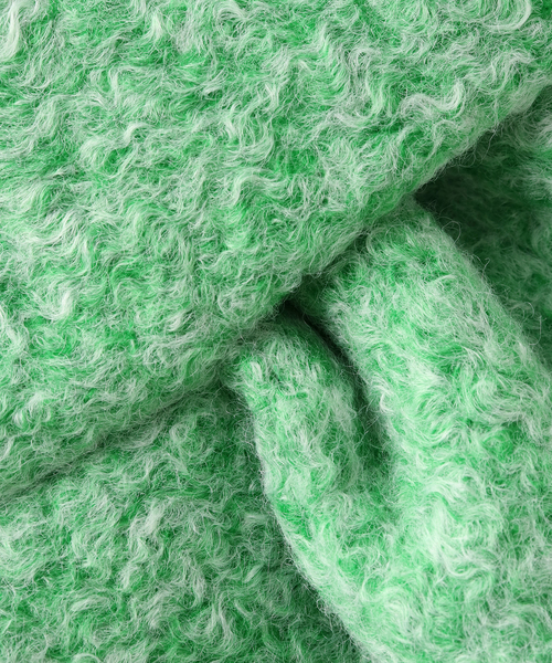 CONTROL FREAK / CTFK（コントロールフリーク）の「【CONTROL FREAK/コントロールフリーク】ブークレーダウンフ風マフラー（マフラー・レディース・グリーン/ホワイト・FREE）」の10枚目の写真