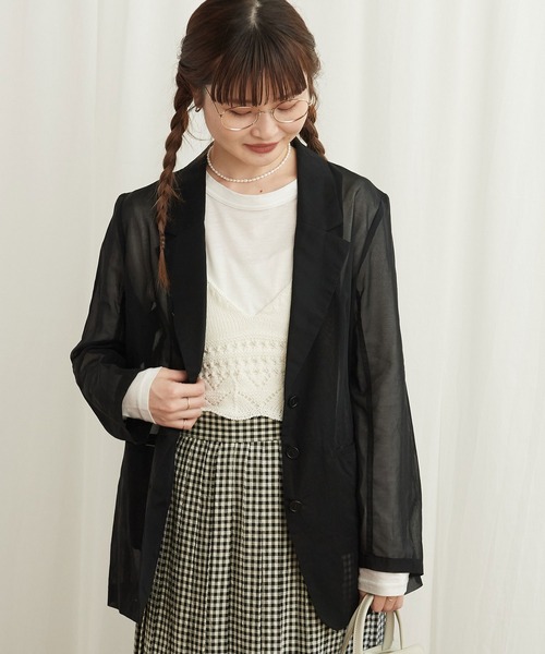 fig London(フィグロンドン)の「●through jacket(テーラードジャケット・レディース・ベージュ/ブラック・FREE)」の22枚目の写真