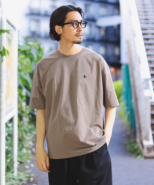 B:MING by BEAMS(ビーミングバイビームス)の「B:MING by BEAMS / ワンポイント ラッシュガード Tシャツ(Tシャツ/カットソー・メンズ・ブラウン系その他5/オフホワイト/ブラック・SMALL/MEDIUM/LARGE/X-LARGE)」の20枚目の写真