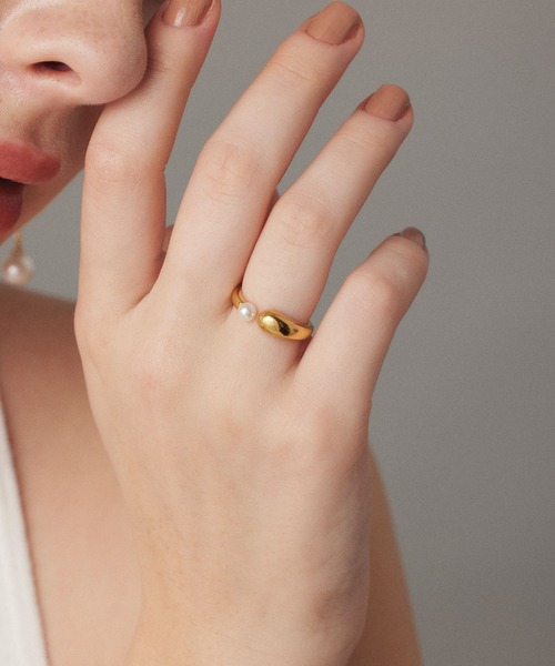 CENE（セネ）の「【CENE】セネ/スフィアパールリング（リング・レディース・ゴールド・#11/#9）」の5枚目の写真