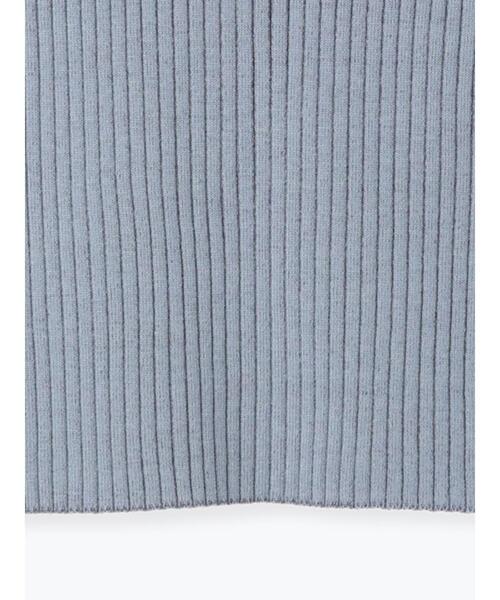 Te chichi（テチチ）の「配色リブフレアスリーブニット（ニット/セーター・レディース・オフホワイト/ブルー/チャコールグレー・F）」の21枚目の写真