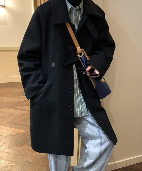 SALE【AMI】シングルブレスト コート セール】aimoha men SINGLE-BREASTED COAT シングルブレスト
