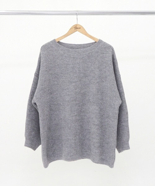 flower(フラワー)の「グリッターニットワンピース(ワンピース・レディース・グレー/アイボリー・FREE)」の12枚目の写真