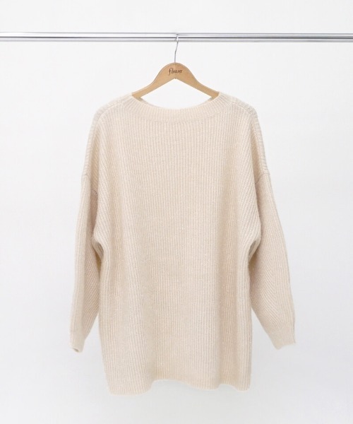 flower(フラワー)の「グリッターニットワンピース(ワンピース・レディース・グレー/アイボリー・FREE)」の13枚目の写真