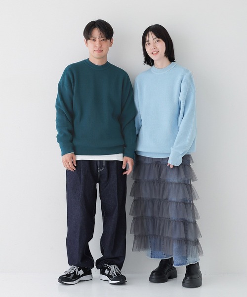 LOWRYS FARM(ローリーズファーム)の「UNISEXプルオーバー 980537(ニット/セーター・レディース・ネイビー/ピンク/グリーン/イエロー/ブルー・FREE)」の12枚目の写真
