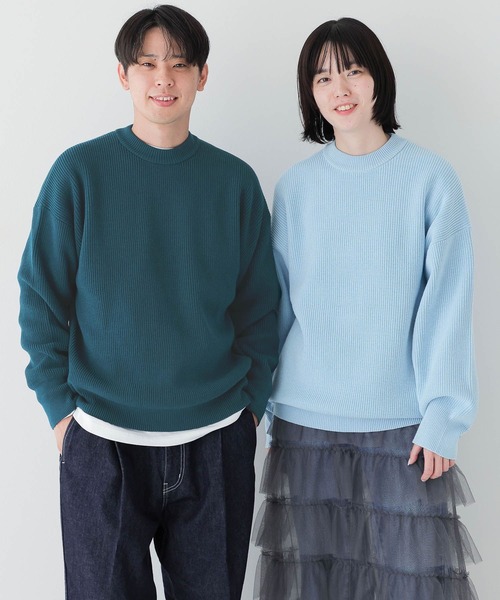 LOWRYS FARM(ローリーズファーム)の「UNISEXプルオーバー 980537(ニット/セーター・レディース・ネイビー/ピンク/グリーン/イエロー/ブルー・FREE)」の14枚目の写真