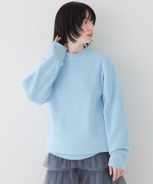LOWRYS FARM(ローリーズファーム)の「UNISEXプルオーバー 980537(ニット/セーター・レディース・ネイビー/ピンク/グリーン/イエロー/ブルー・FREE)」の19枚目の写真
