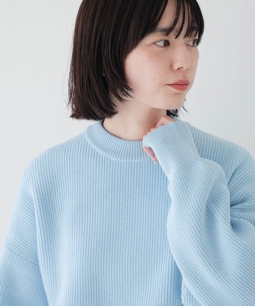 LOWRYS FARM(ローリーズファーム)の「UNISEXプルオーバー 980537(ニット/セーター・レディース・ネイビー/ピンク/グリーン/イエロー/ブルー・FREE)」の22枚目の写真