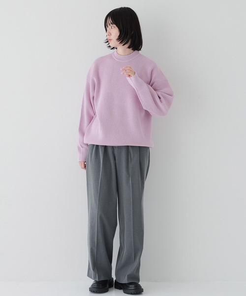 LOWRYS FARM(ローリーズファーム)の「UNISEXプルオーバー 980537(ニット/セーター・レディース・ネイビー/ピンク/グリーン/イエロー/ブルー・FREE)」の8枚目の写真