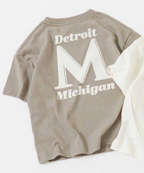 devirock（デビロック）の「デビラボ BIGシルエット プリント半袖Tシャツ（Tシャツ/カットソー・キッズ・ライトグレー/ホワイト系その他/ライトグレー系2/イエロー系3/パープル系5/バイオレット/グリーン系3/グレー系/オフホワイト/ライトグレー系1/ホワイト系その他2/グレイッシュブルー/ブラック系その他/ピンク系3/スミクロ/グリーン系その他・90cm/100cm/110cm/120cm/130cm/140cm/150cm/160cm）」の9枚目の写真