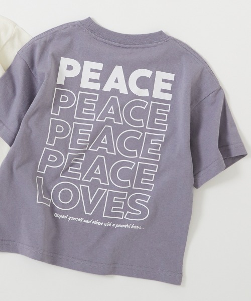 devirock（デビロック）の「デビラボ BIGシルエット プリント半袖Tシャツ（Tシャツ/カットソー・キッズ・ライトグレー/ホワイト系その他/ライトグレー系2/イエロー系3/パープル系5/バイオレット/グリーン系3/グレー系/オフホワイト/ライトグレー系1/ホワイト系その他2/グレイッシュブルー/ブラック系その他/ピンク系3/スミクロ/グリーン系その他・90cm/100cm/110cm/120cm/130cm/140cm/150cm/160cm）」の14枚目の写真