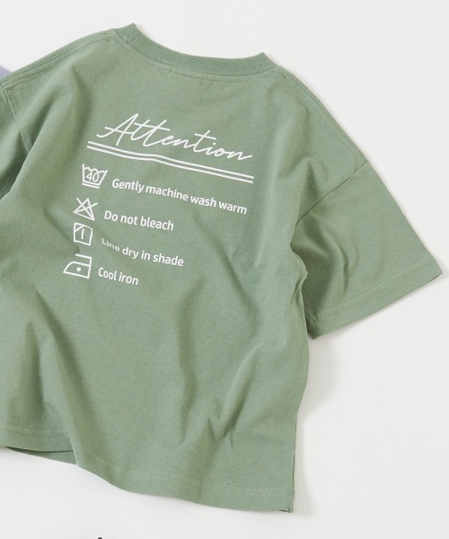 devirock（デビロック）の「デビラボ BIGシルエット プリント半袖Tシャツ（Tシャツ/カットソー・キッズ・ライトグレー/ホワイト系その他/ライトグレー系2/イエロー系3/パープル系5/バイオレット/グリーン系3/グレー系/オフホワイト/ライトグレー系1/ホワイト系その他2/グレイッシュブルー/ブラック系その他/ピンク系3/スミクロ/グリーン系その他・90cm/100cm/110cm/120cm/130cm/140cm/150cm/160cm）」の10枚目の写真