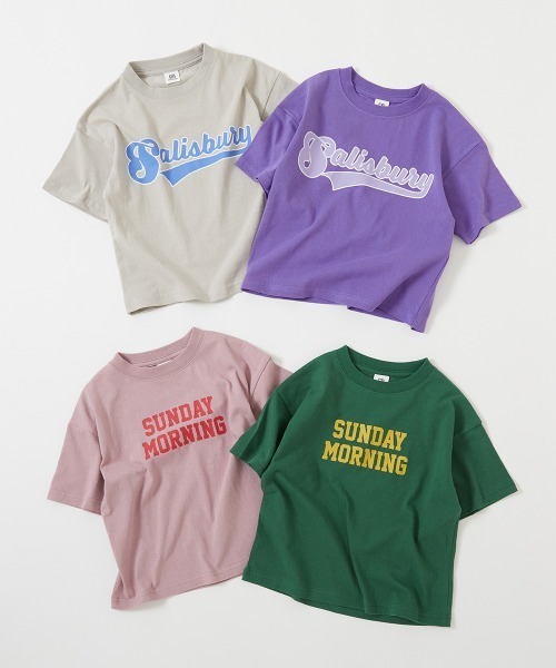 devirock（デビロック）の「デビラボ BIGシルエット プリント半袖Tシャツ（Tシャツ/カットソー・キッズ・ライトグレー/ホワイト系その他/ライトグレー系2/イエロー系3/パープル系5/バイオレット/グリーン系3/グレー系/オフホワイト/ライトグレー系1/ホワイト系その他2/グレイッシュブルー/ブラック系その他/ピンク系3/スミクロ/グリーン系その他・90cm/100cm/110cm/120cm/130cm/140cm/150cm/160cm）」の21枚目の写真