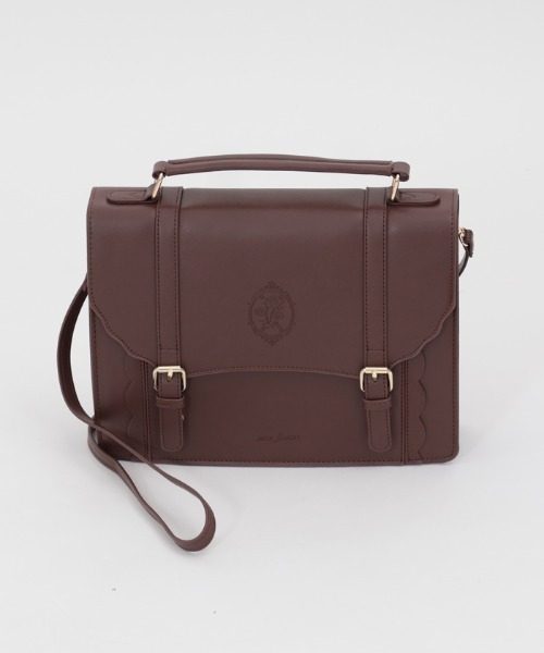 axes femme（アクシーズファム）の「薔薇モチーフ型押しサッチェル（ショルダーバッグ・レディース・ブラウン/ピンク/ブルー・FREE）」の18枚目の写真