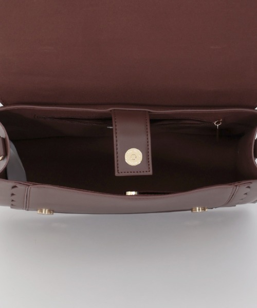 axes femme（アクシーズファム）の「薔薇モチーフ型押しサッチェル（ショルダーバッグ・レディース・ブラウン/ピンク/ブルー・FREE）」の17枚目の写真