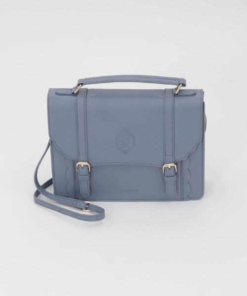 axes femme（アクシーズファム）の「薔薇モチーフ型押しサッチェル（ショルダーバッグ・レディース・ブラウン/ピンク/ブルー・FREE）」の9枚目の写真