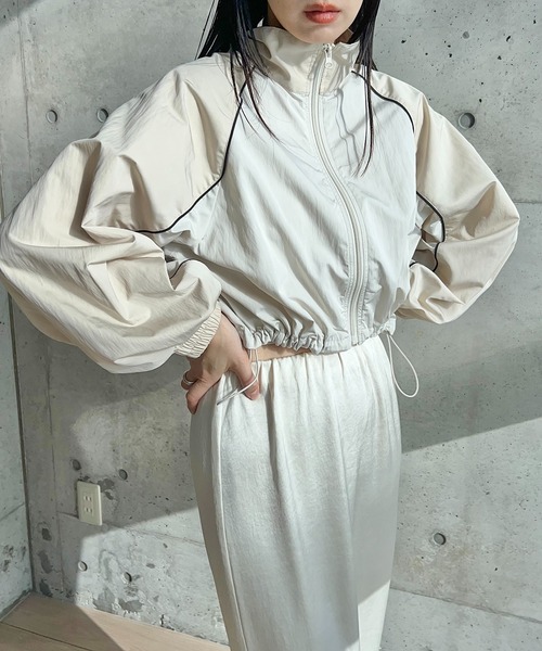 タフタバイカラーブルゾン（ブルゾン）｜y/m by RIKA（イムバイリカ）