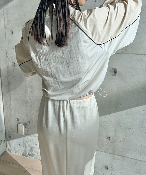 タフタバイカラーブルゾン（ブルゾン）｜y/m by RIKA（イムバイリカ）