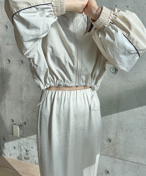 タフタバイカラーブルゾン（ブルゾン）｜y/m by RIKA（イムバイリカ）