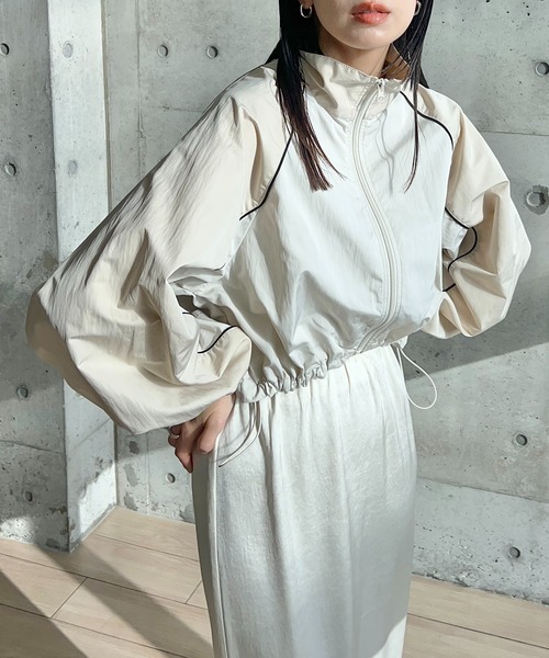 タフタバイカラーブルゾン（ブルゾン）｜y/m by RIKA（イムバイリカ）