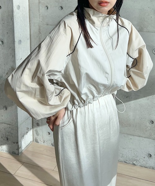 タフタバイカラーブルゾン（ブルゾン）｜y/m by RIKA（イムバイリカ）