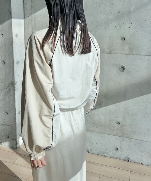 タフタバイカラーブルゾン（ブルゾン）｜y/m by RIKA（イムバイリカ）