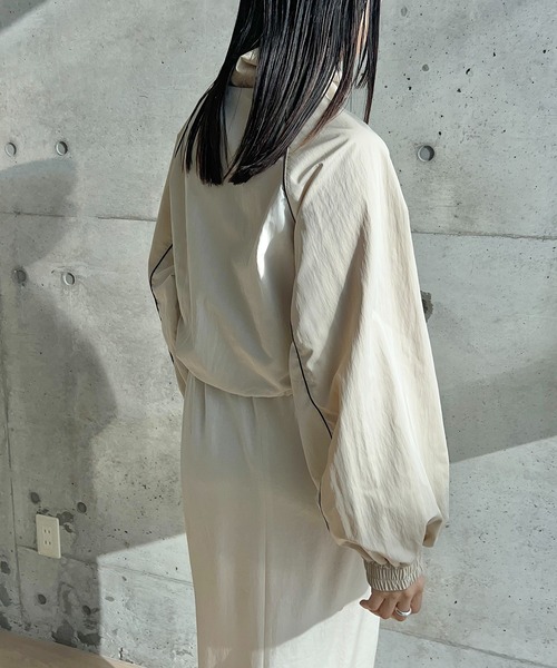 タフタバイカラーブルゾン（ブルゾン）｜y/m by RIKA（イムバイリカ）