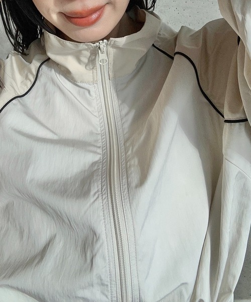 タフタバイカラーブルゾン（ブルゾン）｜y/m by RIKA（イムバイリカ）